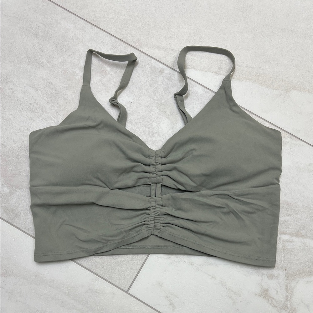 Athleta sage green crop